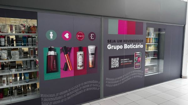 Personalização de vitrines O Boticário